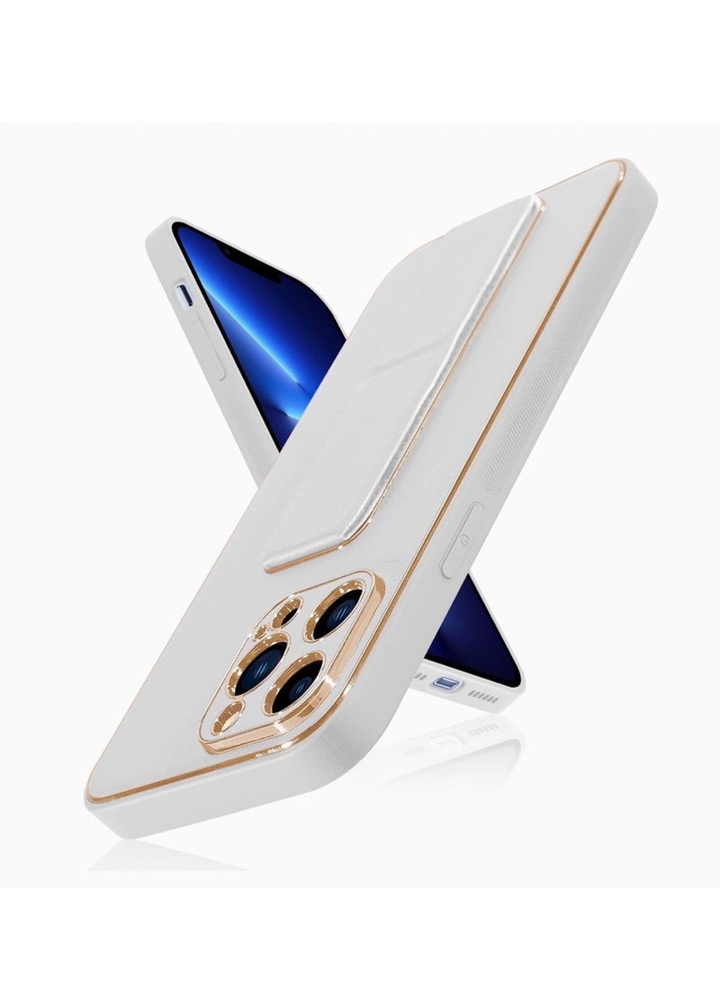 3in1 Magnetic Wrist Strap Hand Grip with Stand Case Cover for Apple iPhone 14pro White - Image 2