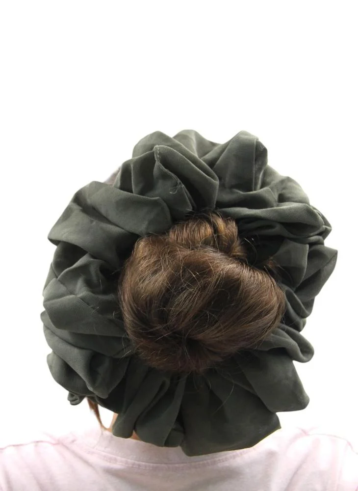 دىدانيالا D'Daniela - Elastic Volumizing Hijab Scrunchie Tie Bun - Charcoal