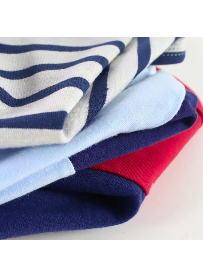 Fitwarm 3 Pack Color Block Striped Dog Shirt, Summer Dog Clothes for Small Dogs, Breathable Lightweight Pet Tshirt with Sleeves, Cat Outfit, Red, Blue, Grey - Image 5