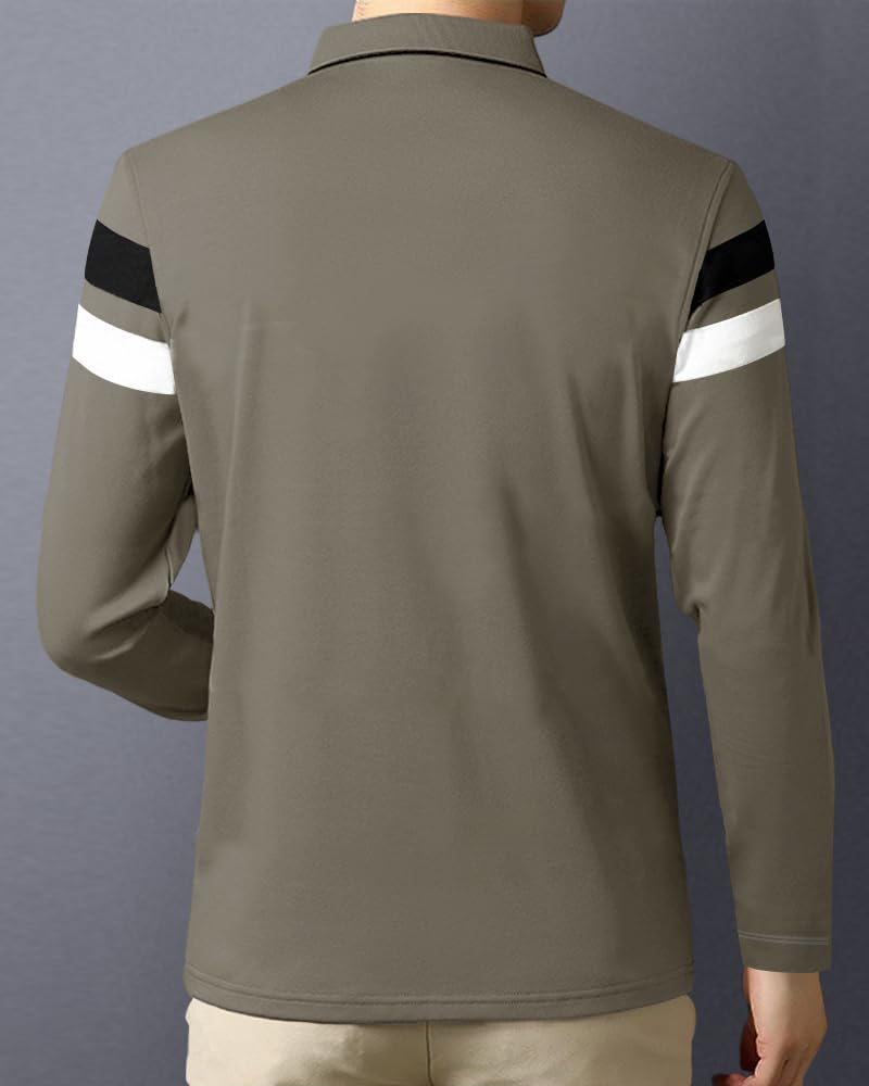 Noble Monk Men's (Combo Pack of 2) -Regular Fit Polo T Shirt |Full Sleeves T-Shirt - Image 3