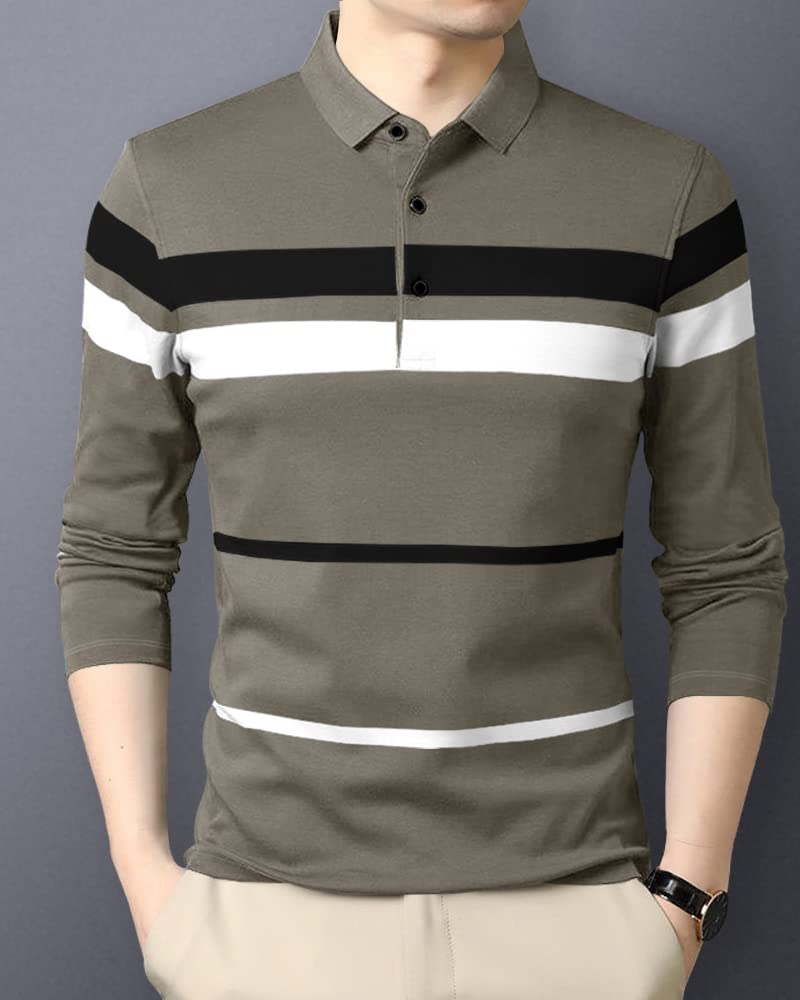 Noble Monk Men's (Combo Pack of 2) -Regular Fit Polo T Shirt |Full Sleeves T-Shirt - Image 2