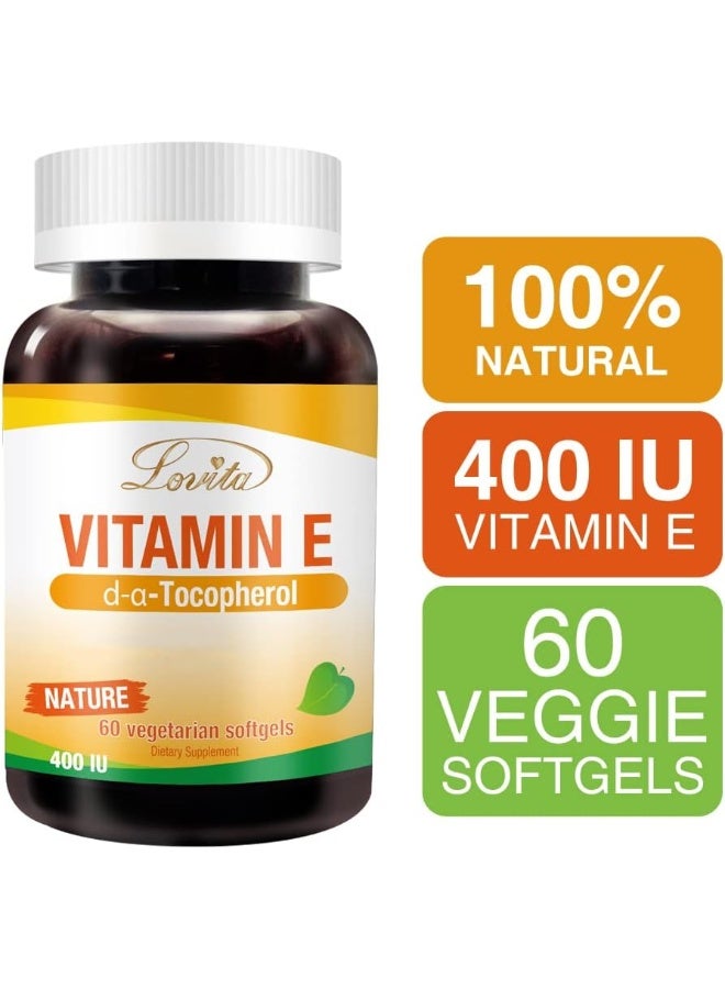 Lovita Vitamin E Softgels 400 IU for Adults - Image 2