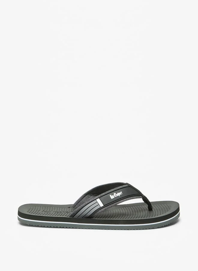 Men's Logo Detail Thong Slippers