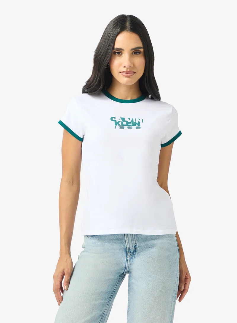 Calvin Klein Jeans Graphic Crew Neck T-Shirt