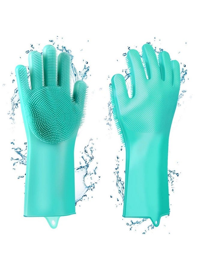 Hanumex HANUMEX® Magic Silicone Scrubbing Gloves, Scrub Cleaning Gloves with Scrubber for Dishwashing and Pet Grooming, Latex Free (Multi Color, 1 Pair) - Image 1
