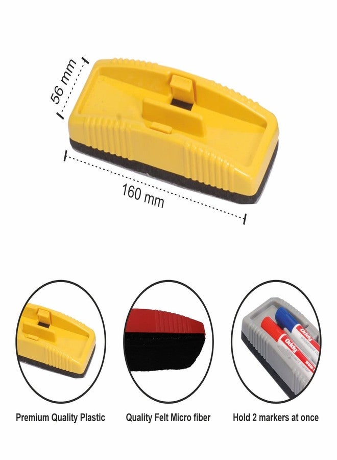 Oddy Magnetic Whiteboard Eraser (Pack of 2) | Dry Erasers for White Board, Perfect for Classroom, Home, College and Office Use (Assorted Colours) - Image 2