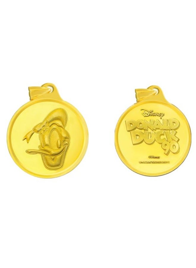 BTC Disney 4.35 Grams Donald Duck Gold Pendant 24KT 999.9 Purity