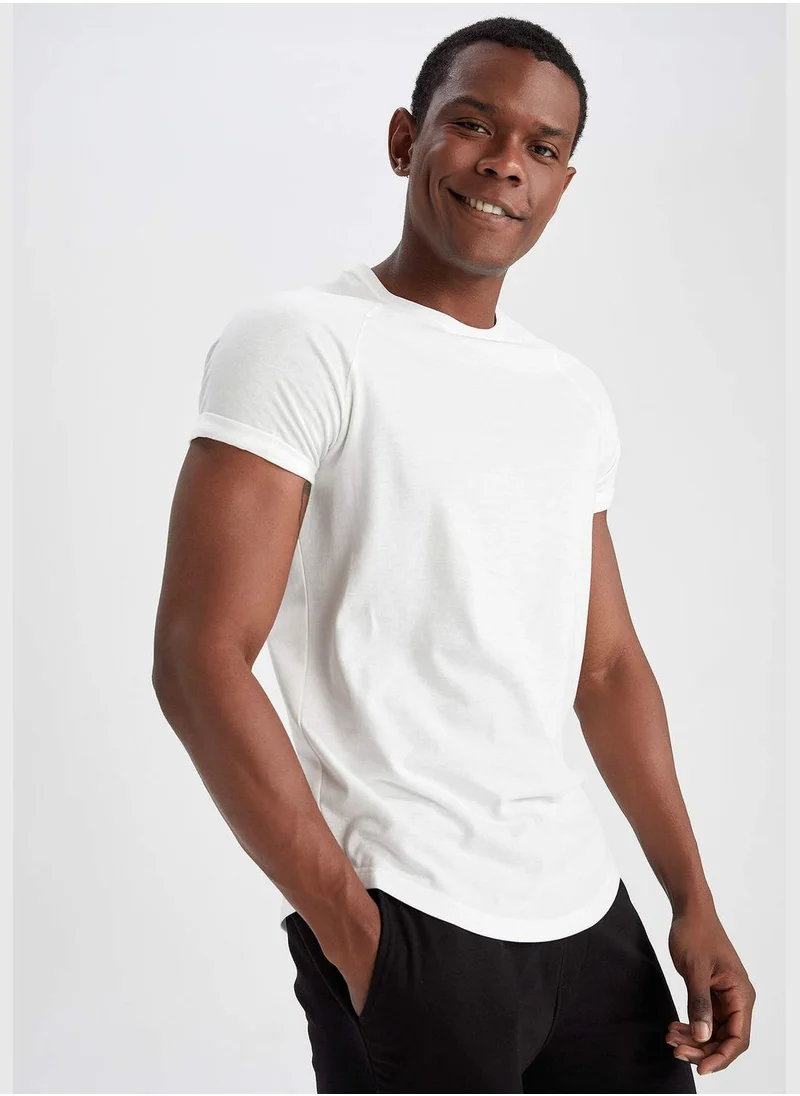 DeFacto Long Muscle Fit Short Sleeve T-Shirt