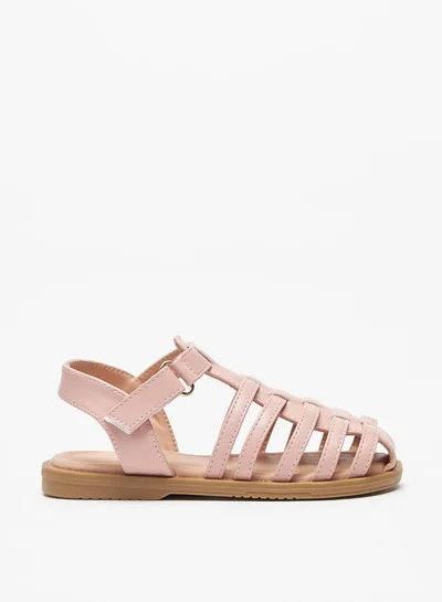 Flora Bella By Shoexpress Girl's Sandals With Hook And Loop Closure