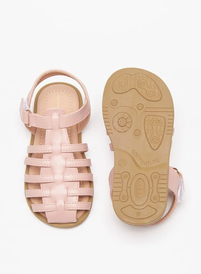 Flora Bella By Shoexpress Girl's Sandals With Hook And Loop Closure