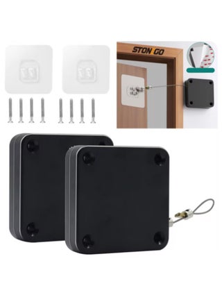 2 pcs Black door closer