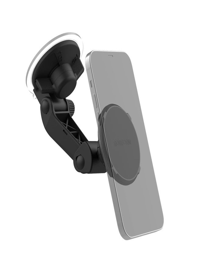 ROKFORM - Adjustable Magnetic Windshield Phone Holder, Compatible with MagSafe Phone Cases and Cases, Strong Suction Cup, 210° Tilt, 360° Rotation - Image 1