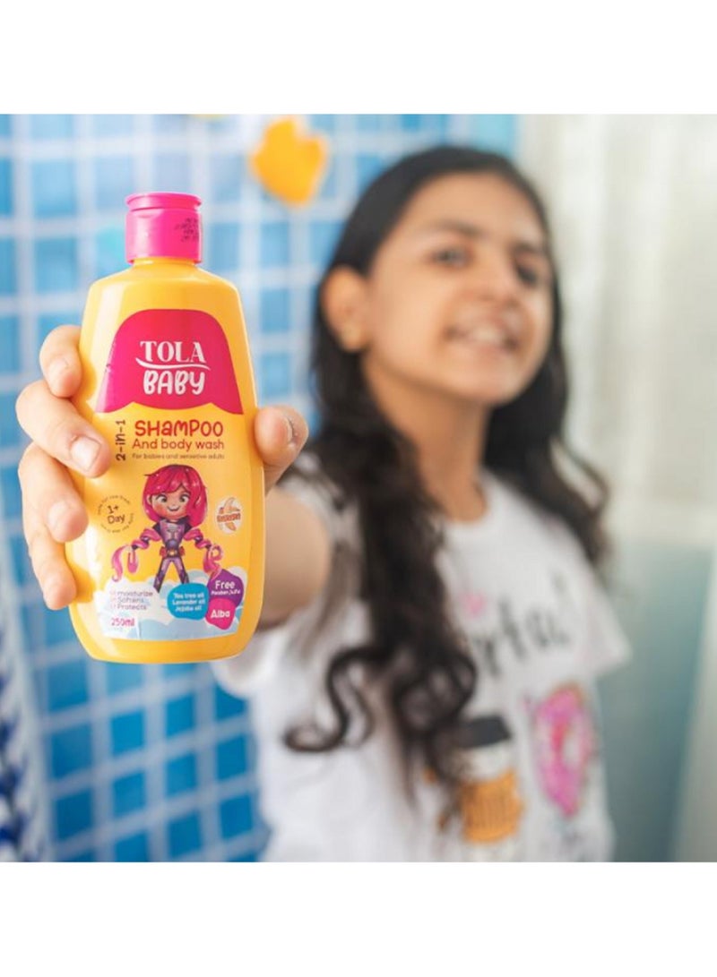 تولا شامبو وغسول الجسم تولا بيبي 2 في 1 - 250 مل - Image 5