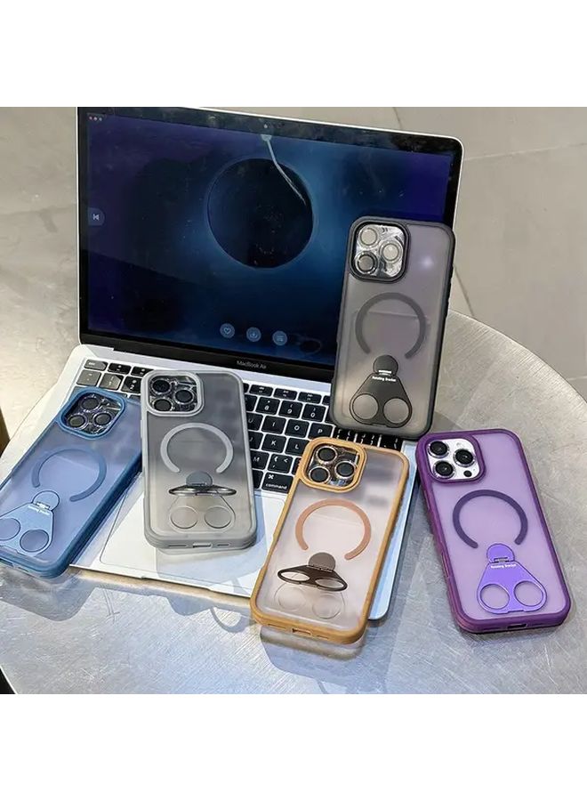 Magnetic Ring Stand Compatible with iPhone 15 Pro Mixed Color 2 Protective Cover Case - Image 2