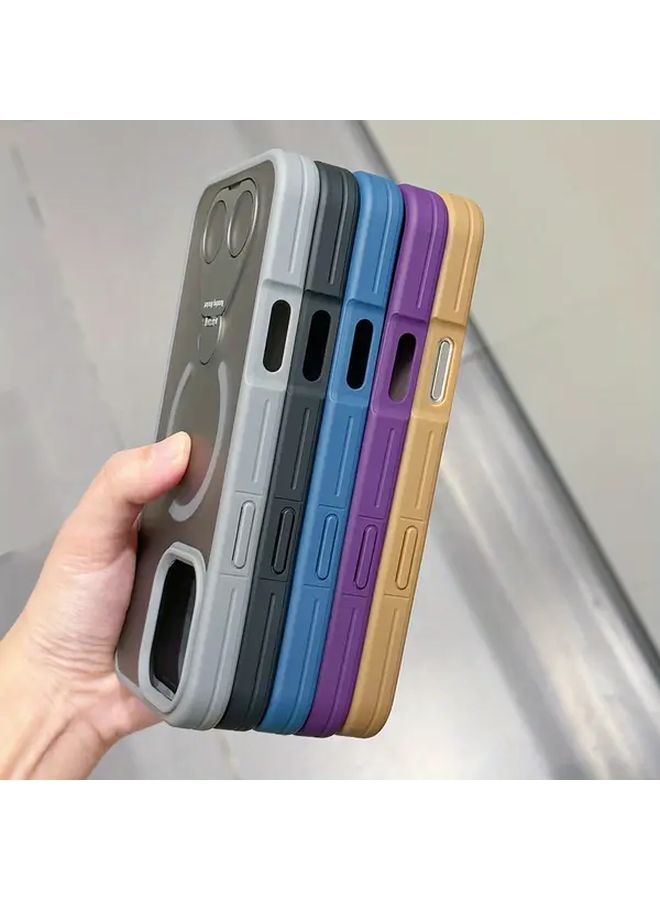 Magnetic Ring Stand Compatible with iPhone 15 Pro Mixed Color 2 Protective Cover Case - Image 5