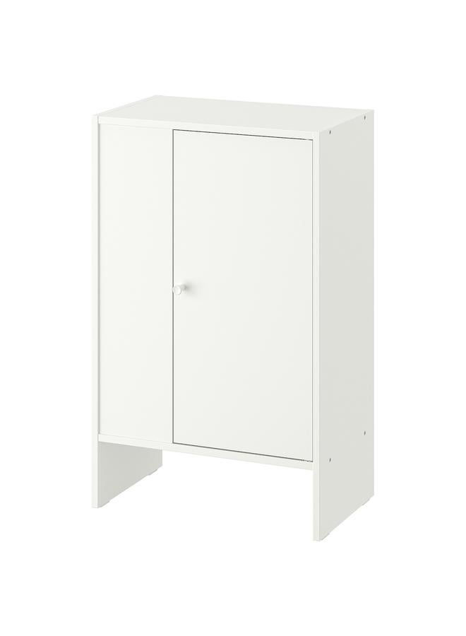 إيروريكس خزانة مع باب، أبيض، 50x30x80 سم - Image 1