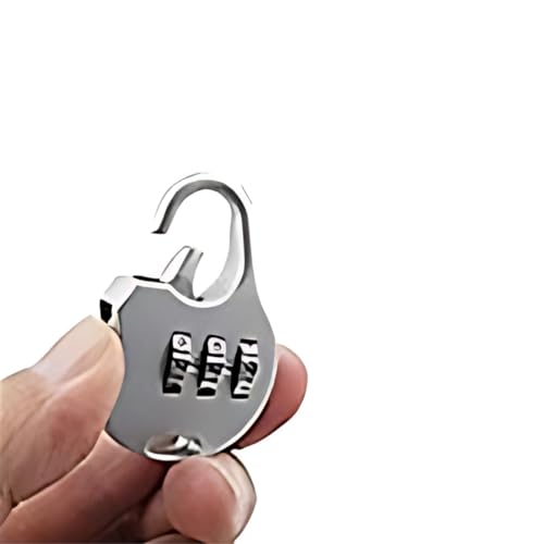 Seven Moon Numeric Combination Security Padlock for Luggage, Backpacks, Suitcases, Briefcases, and Travel Accessories – Durable, Secure, and Convenient – Pack of 2 (Silver) - Image 4