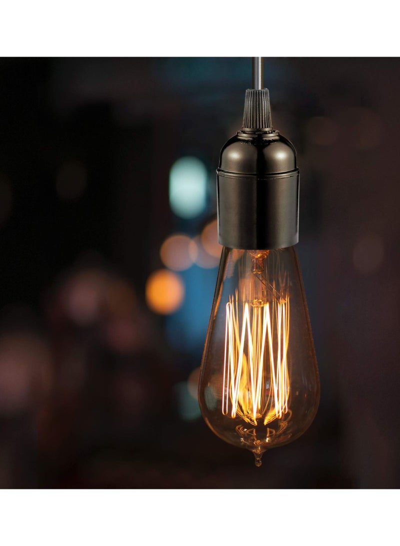 SYOSI 9pcs E27 E26 Light Socket Lamp Holder Light Socket Replacement Lamp Socket Light Bulb Socket Retro Pendant Lamp Holder Medium Screw-in Lamp Socket For Bulb - Image 2