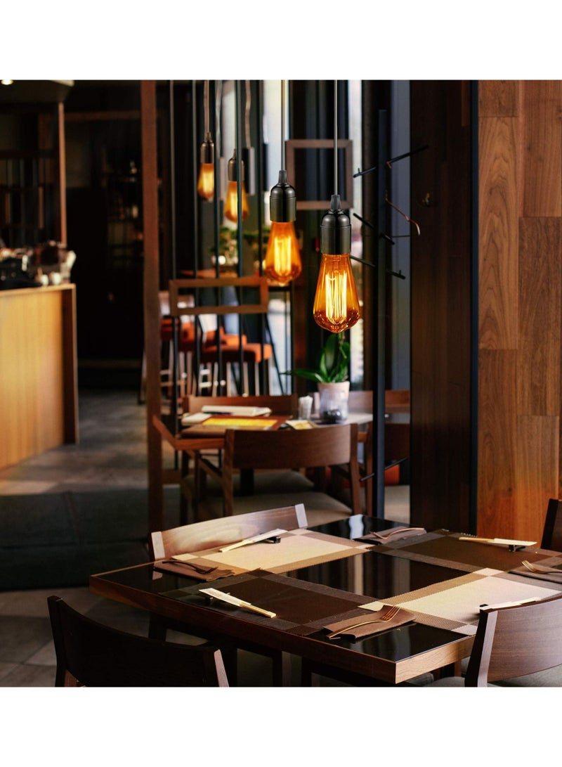 SYOSI 9pcs E27 E26 Light Socket Lamp Holder Light Socket Replacement Lamp Socket Light Bulb Socket Retro Pendant Lamp Holder Medium Screw-in Lamp Socket For Bulb - Image 3