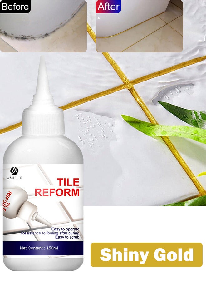 150 مل من ملون حشوة البلاط ومانع تسرب البلاط للحمام والدش والمطبخ والأرضيات السريعة الجفاف. - Image 1
