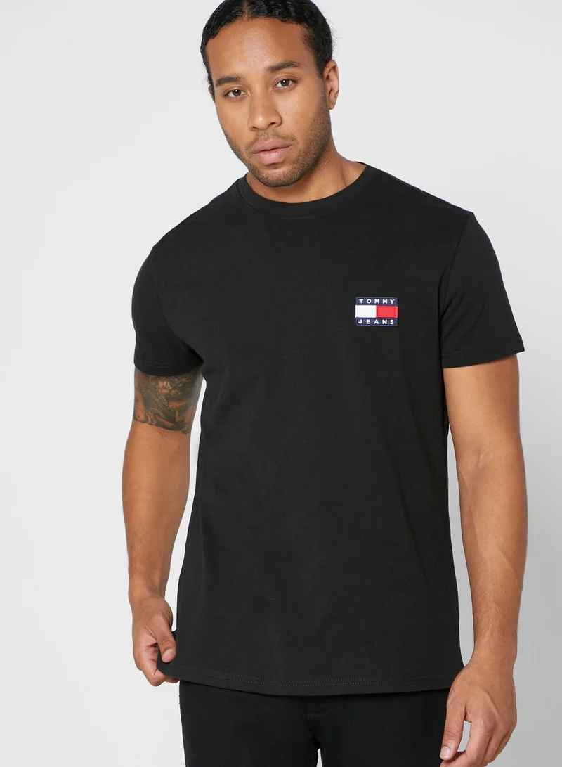 TOMMY JEANS Logo Badge Crew Neck T-Shirt