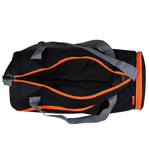 SFANE Men & Women Polyester Spark Orange Gym Bag/Duffle Bag/Sports Bag/Shoulder Bag/Sports Bags/Gym Bags for Men & Women with Shoe Compartment - Image 3