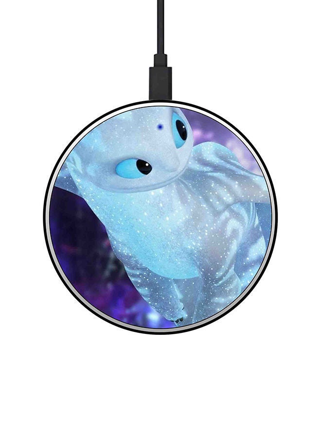 نيبمينينت شاحن لاسلكي سريع ورفيع للغاية بطبعة رسومات كرتونية مع كابل USB متعدد الألوان - Image 1