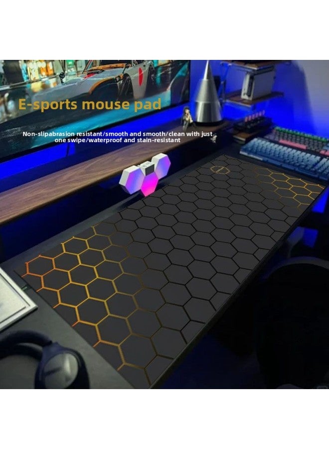 Mouse Pad Oversized Office Thickened Mouse Pad Large For Boys Computer Games Special E-sports Wrist Large Table Pad-Color:Upgraded Texture And Thickening [three-year Worry-free Warranty]-Pattern:Mechanical Style#[50 X 100cm] Ll Extra Large Mat - Image 2