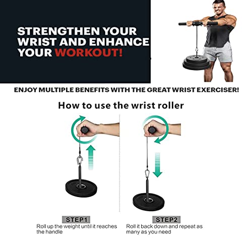 Lycan Forearm Blaster/Arm Twister with Anti-Slip Knurled Handles, Rope and Loading Pin for Hand Exercise, Muscle Strengthening, Arm Training (Supports 100 Kg) (Arm Twister) - Image 3