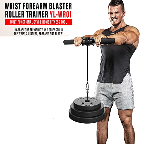 Lycan Forearm Blaster/Arm Twister with Anti-Slip Knurled Handles, Rope and Loading Pin for Hand Exercise, Muscle Strengthening, Arm Training (Supports 100 Kg) (Arm Twister) - Image 2