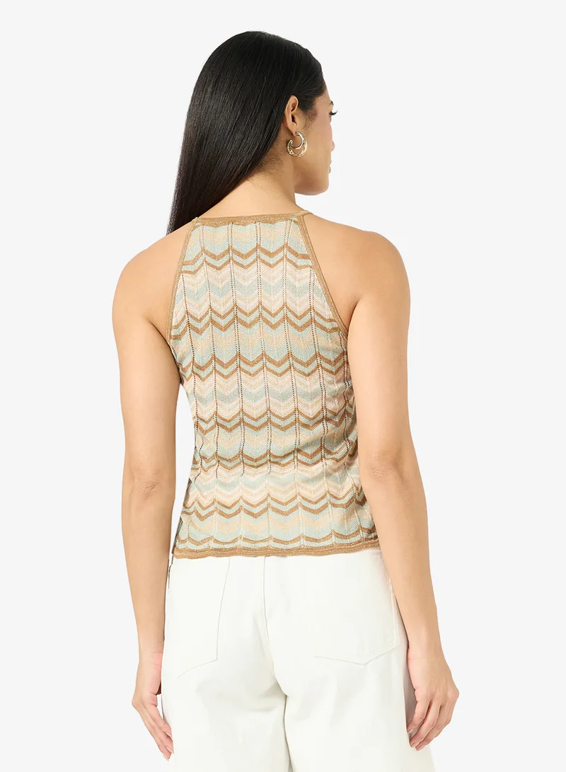 Only  Onlaster Sleeveless Glitter Top for Women | Best Price UAE