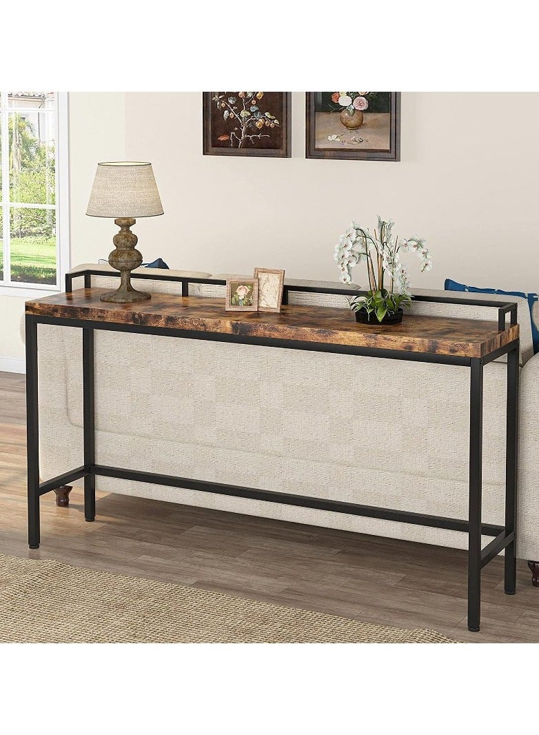 Home Gallery Entryway Console Table Skinny 80x30x105 Brown  - Image 1