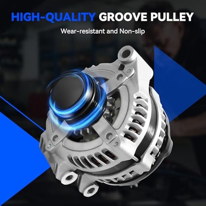 Hikevent 11570N Alternator Compatible with 2011-2020 Dodge Grand Caravan Journey V6 3.6L, 11-14 Avenger, 2011-2014 Chrysler 200, 11-16 Town & Country, 11-19 Journey & Ram C/V & VW Routan, 160A - Image 3