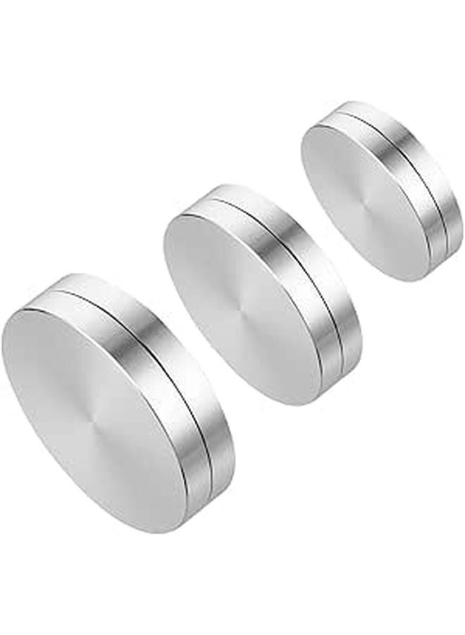 Aluminum Alloy Rotating Cake Turntable 3 Pcs Smooth Bearing Easy to Clean for Baking Dining - Image 1