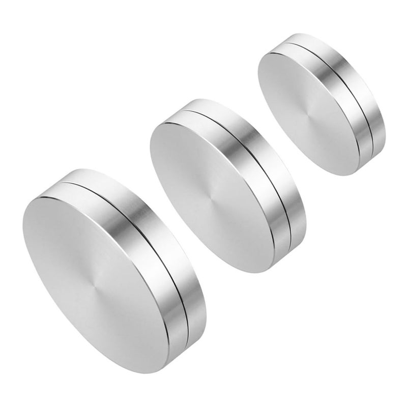 Aluminum Alloy Rotating Cake Turntable 3 Pcs Smooth Bearing Easy to Clean for Baking Dining - Image 2