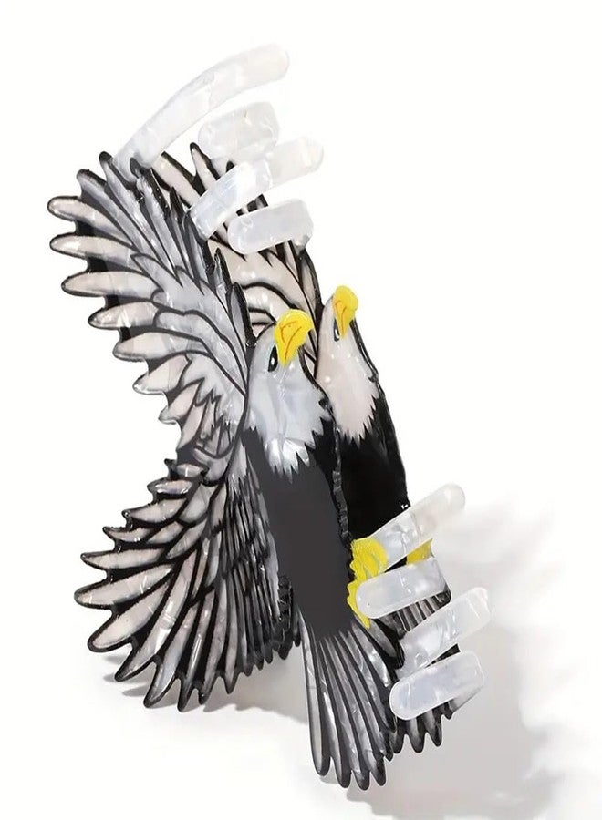 Ynxee Eagle Shape Hair Claw Clip White and Black Animal Non-Slip Hair Accessories for Medium Hair Women Girls - Image 5