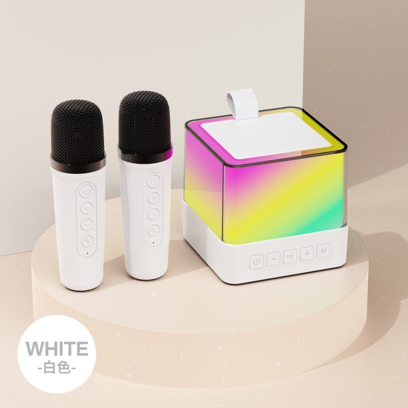 K18 Outdoor Karaoke Bluetooth Speaker Wireless Microphone Audio All-In-One Colorful Atmosphere Light Family Karaoke Treasure - Image 1