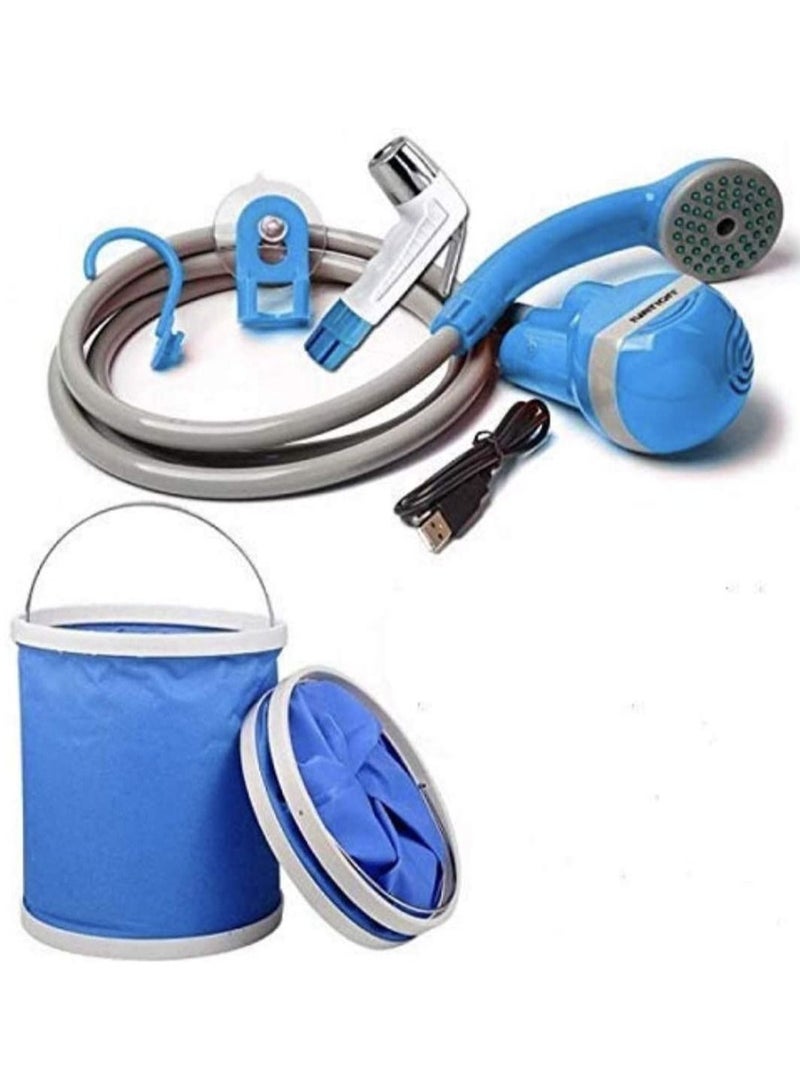 DubaiGallery Rechargeable Muslim Bidet Sprayer with Free Bucket - Image 1