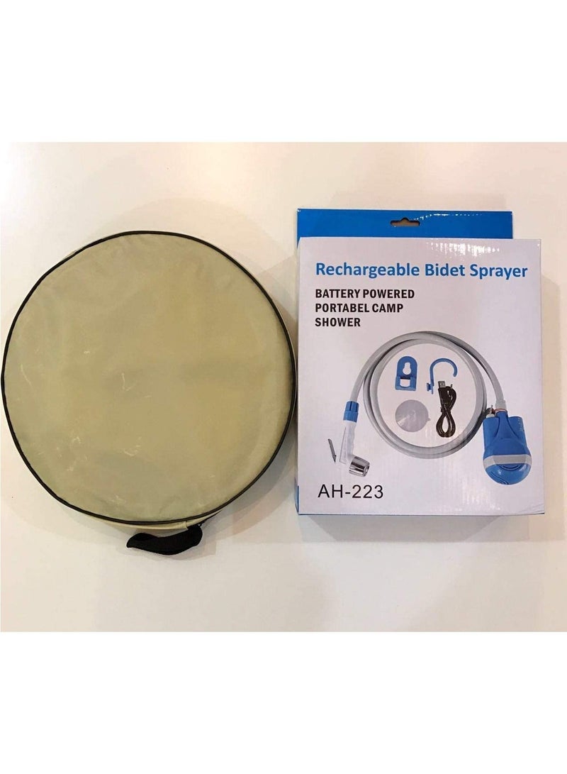 DubaiGallery Rechargeable Muslim Bidet Sprayer with Free Bucket - Image 4