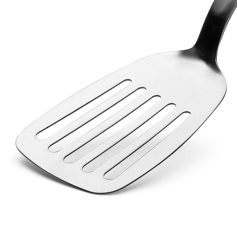 kakamono Metal Spatula Fish Spatula Stainless Steel Slotted Turner Spatula - Cook  Drain and Serve Fish  Burgers  Eggs  Pancakes with this Slotted Cooking Utensil - Image 4