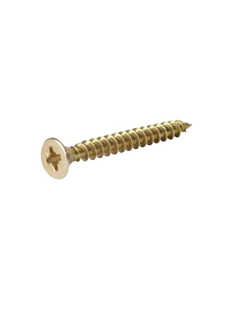 Zinc Plated Carbon Steel Pan Head Wood Screw Pack 5 X 40 Mm 100 Piece