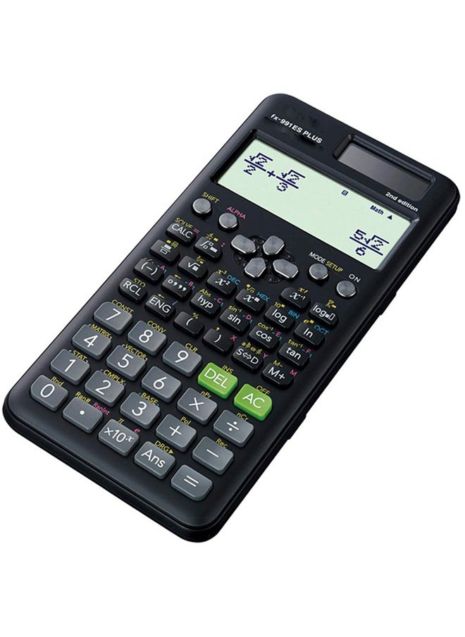 ماركة غير محددة - آلة حاسبة علمية FX-991ES Plus الإصدار الثاني باللون الأسود. - Image 1