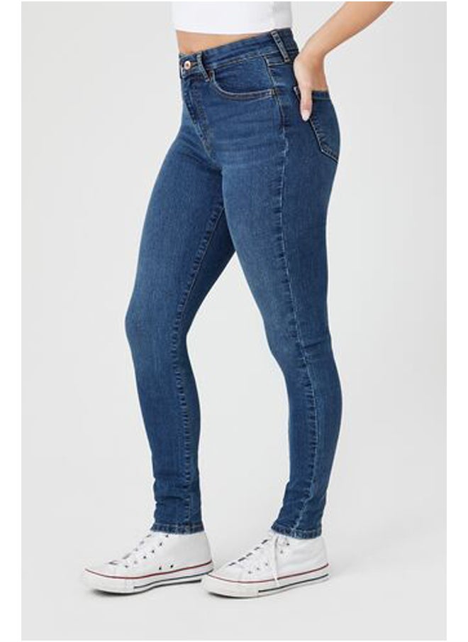 FOREVER 21 Super-Stretch High-Rise Skinny Jeans  - Image 2