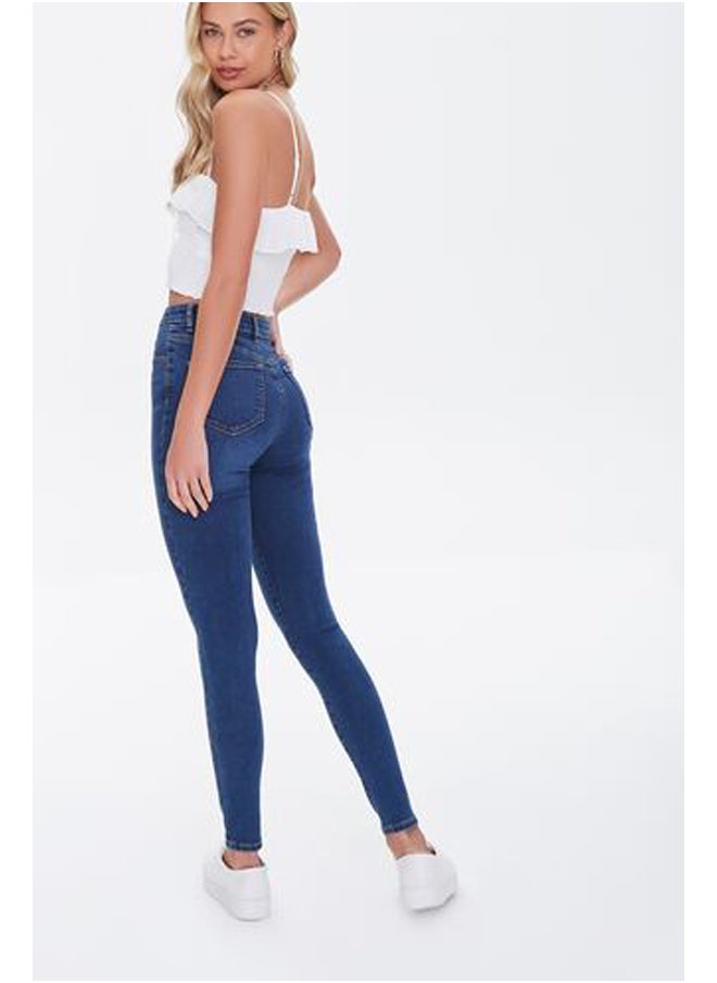 FOREVER 21 Super-Stretch High-Rise Skinny Jeans  - Image 5