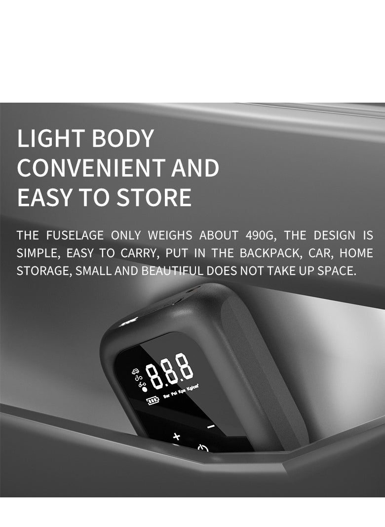 GULFLINK Cordless Car Portable Air Compressor Automatic Air Pump Rechargeable Design Smart Air Pump With 2000mAh Battery And LED Light.  - Image 2