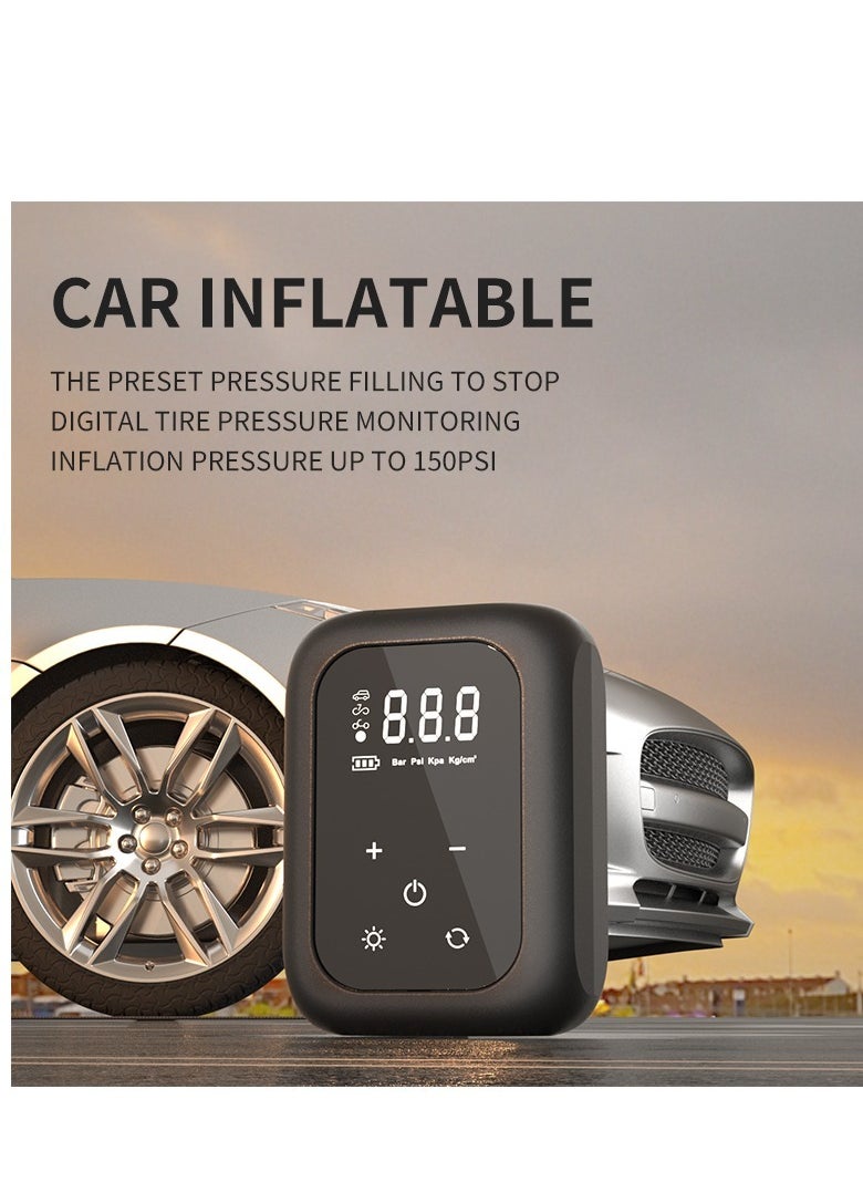 GULFLINK Cordless Car Portable Air Compressor Automatic Air Pump Rechargeable Design Smart Air Pump With 2000mAh Battery And LED Light.  - Image 3
