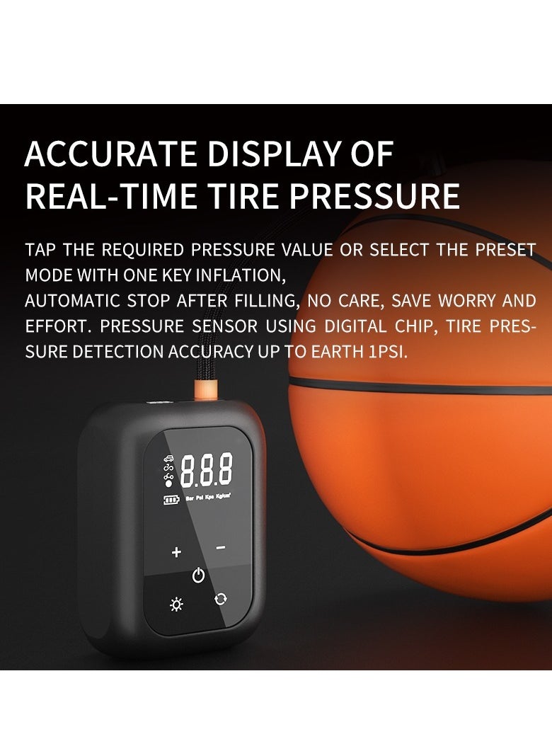 GULFLINK Cordless Car Portable Air Compressor Automatic Air Pump Rechargeable Design Smart Air Pump With 2000mAh Battery And LED Light.  - Image 5