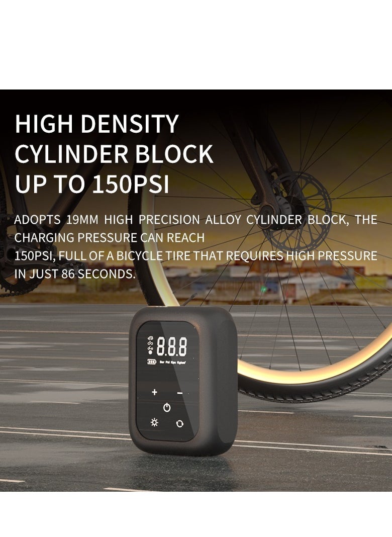 GULFLINK - Cordless Car Portable Air Compressor Automatic Air Pump Rechargeable Design Smart Air Pump With 2000mAh Battery And LED Light. - Image 1