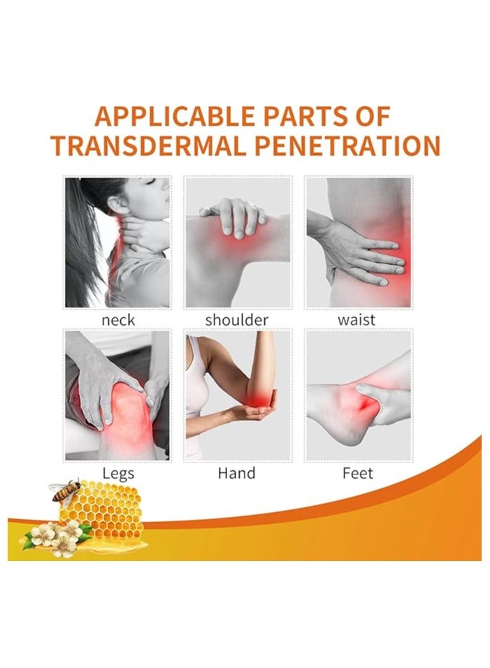 2Pcs Propolis Professional Treatment Gel  Meniscus Pain Relief Ointment Cream Joint Arthritis Pain Relief Cream Knee Care Bee Venom Cream for Joint Care Cream Joint and Muscle Pain Relief Cream 2x20G