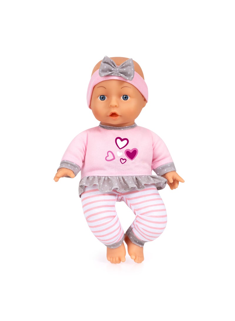 Bayer Design 93003AD Baby Doll Soft Body with Dummy and Bottle 30 cm - Image 3